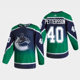 Vancouver Canucks Elias Pettersson 40 2020-21 Reverse Retro Authentic Shirt - Mannen